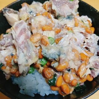 サバ納豆ご飯